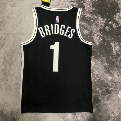 Maillot de Basket #1 Bridges Brooklyn Nets Noir